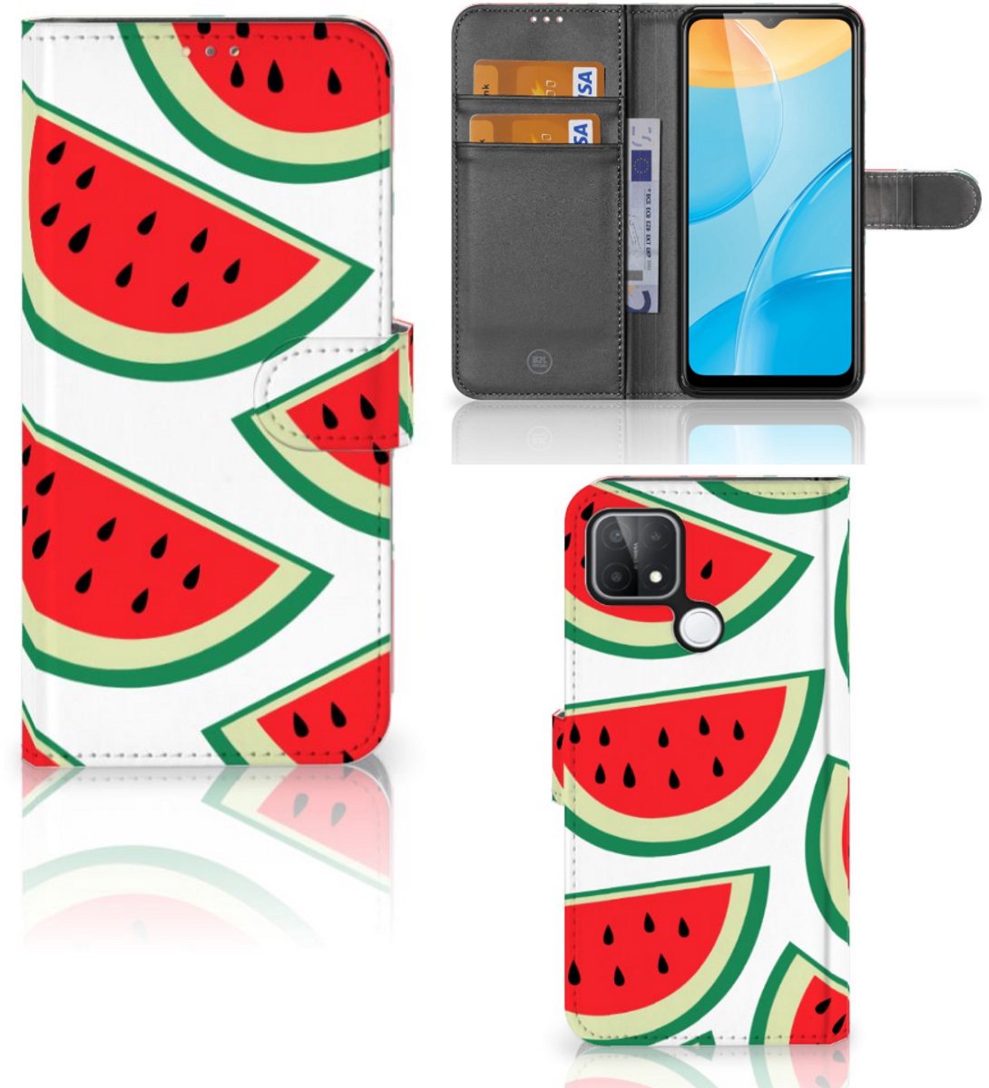 OPPO A15 Book Cover Watermelons
