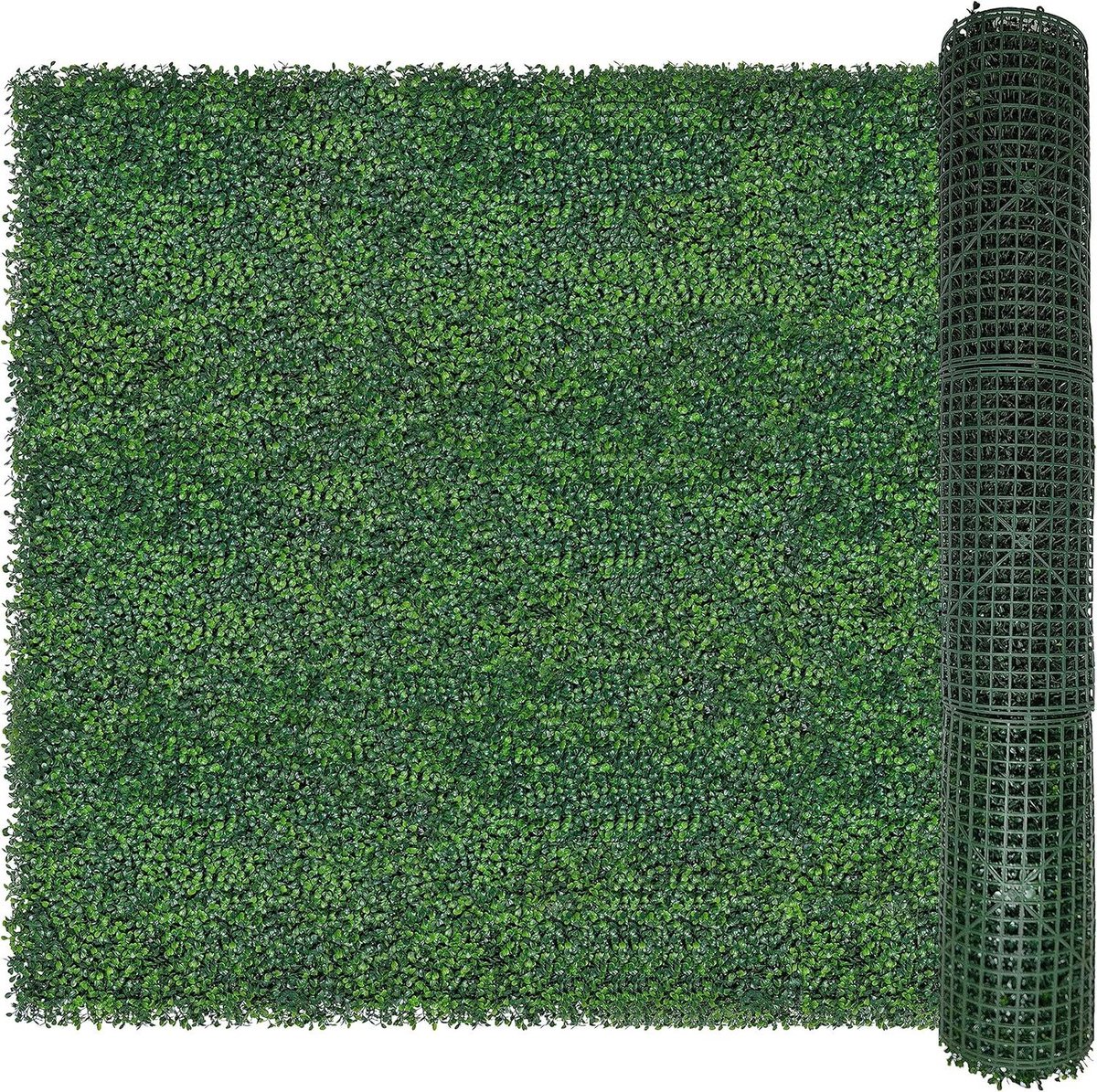 Kunstmatige Buxusrol - Nep Klimop Heg - Privacy Creëren - UV-bestendige Bladeren - 122 x 305 cm - Groen