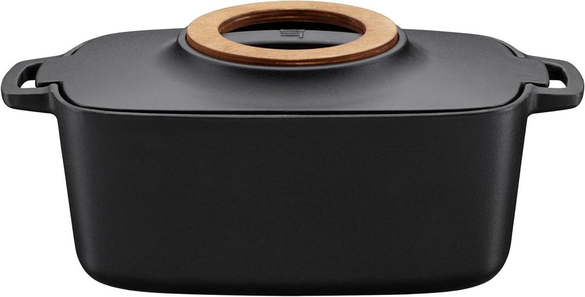 Gietijzeren Pan - Olle Pan - Koken aan Tafel - Met Deksel - 5 Liter - Standaard