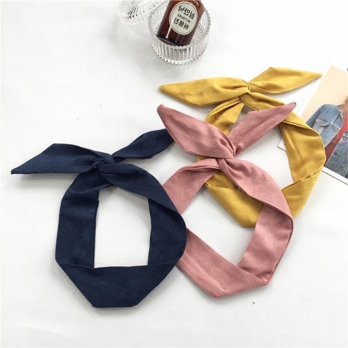 Vintage Haarband met Strik, Buigbare Hoofdband voor Vrouwen, Retro Haaraccessoires en Haarbanden voor Meisjes en Dames