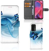 Étui pour téléphone portable OPPO A54 5G | A74 5G | A93 5G Étui Portefeuille Papillons