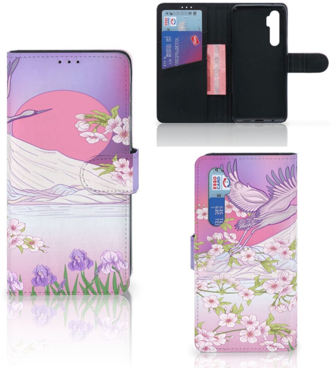 Xiaomi Mi Note 10 Lite Telefoonhoesje met Pasjes Bird Flying