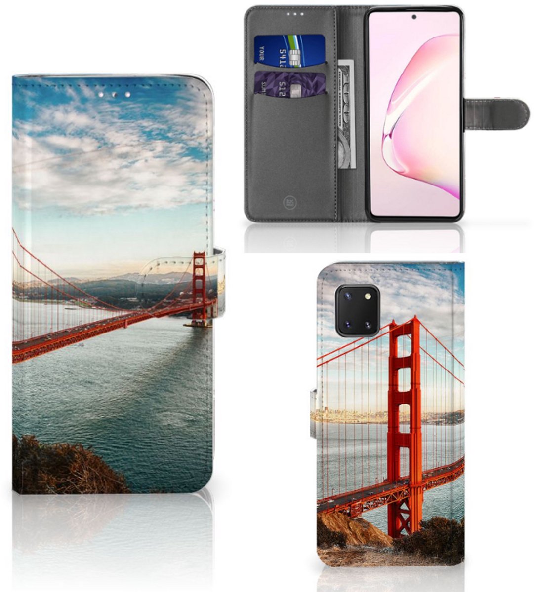 Samsung Note 10 Lite Flip Cover Golden Gate Bridge
