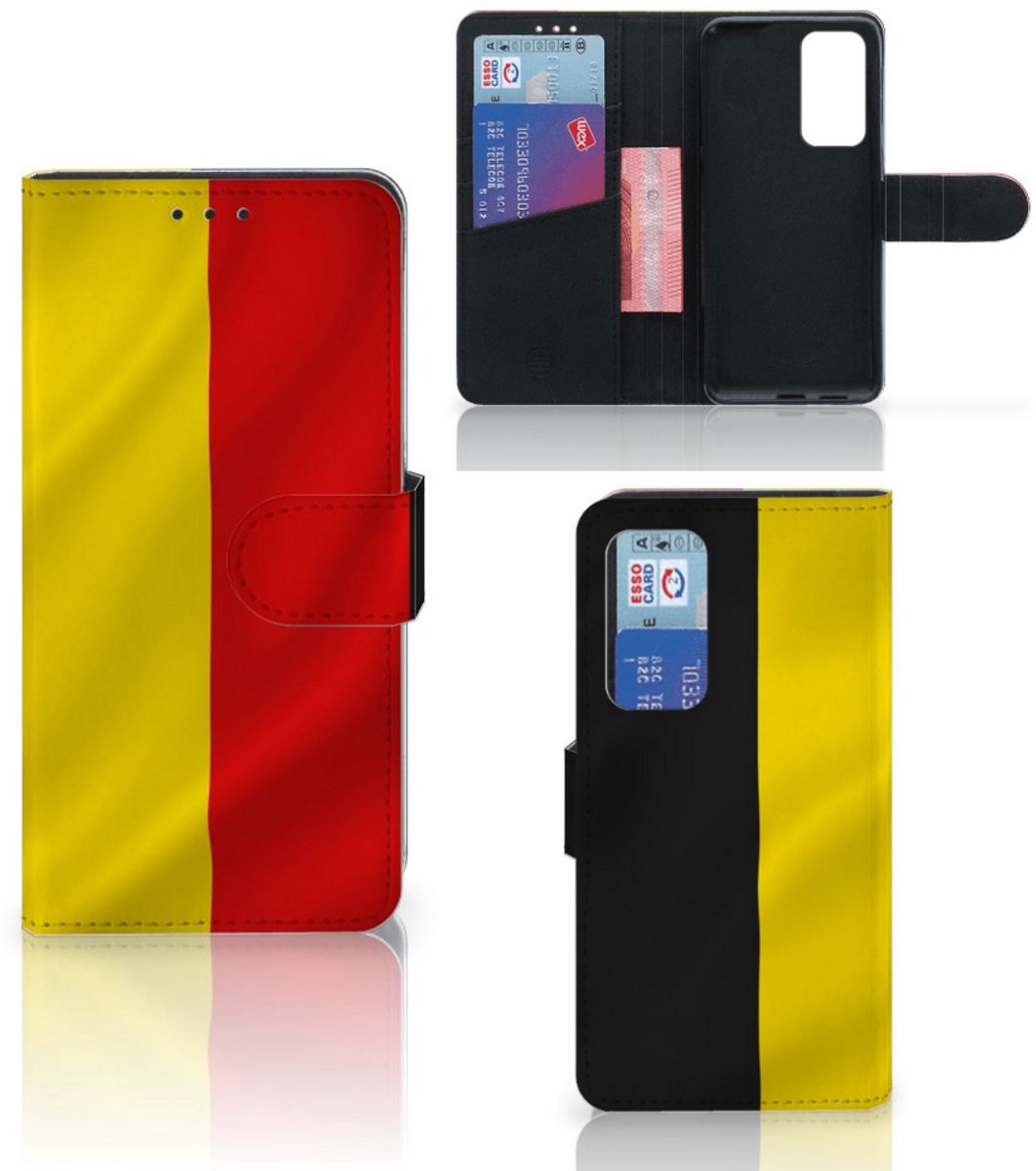 Huawei P40 Bookstyle Case Belgische Vlag