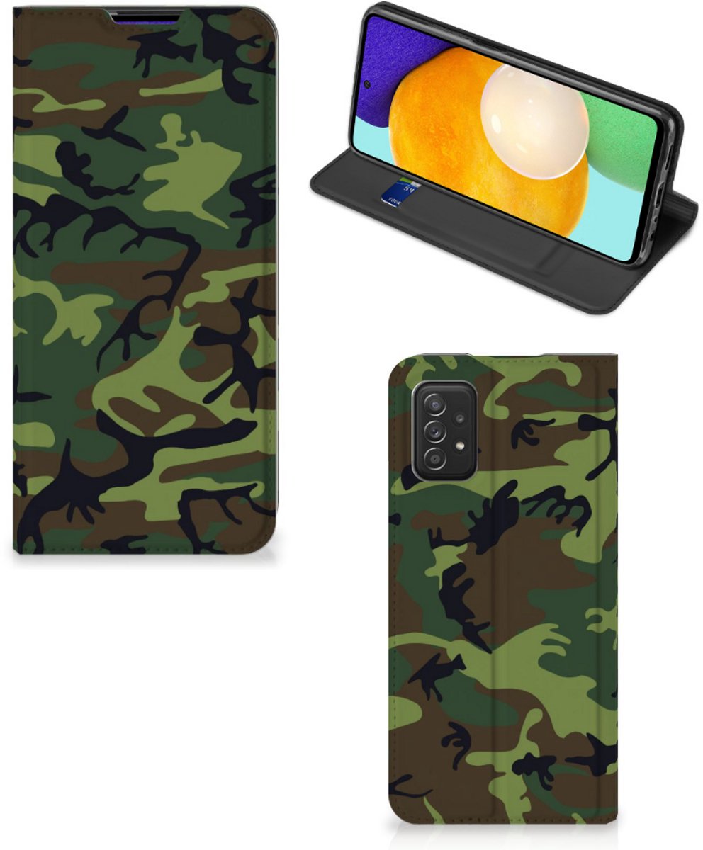 Samsung Galaxy A03s Hoesje met Magneet Army Dark