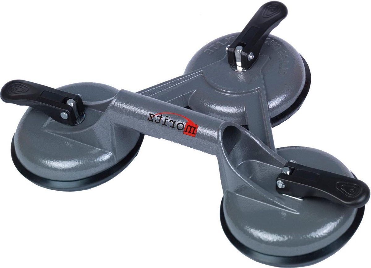 Aluminium Zuignap Lifter - Vacuüm Lifter - Glas Verplaatsen - 3-Punts Bevestiging - 120 kg Draagkracht