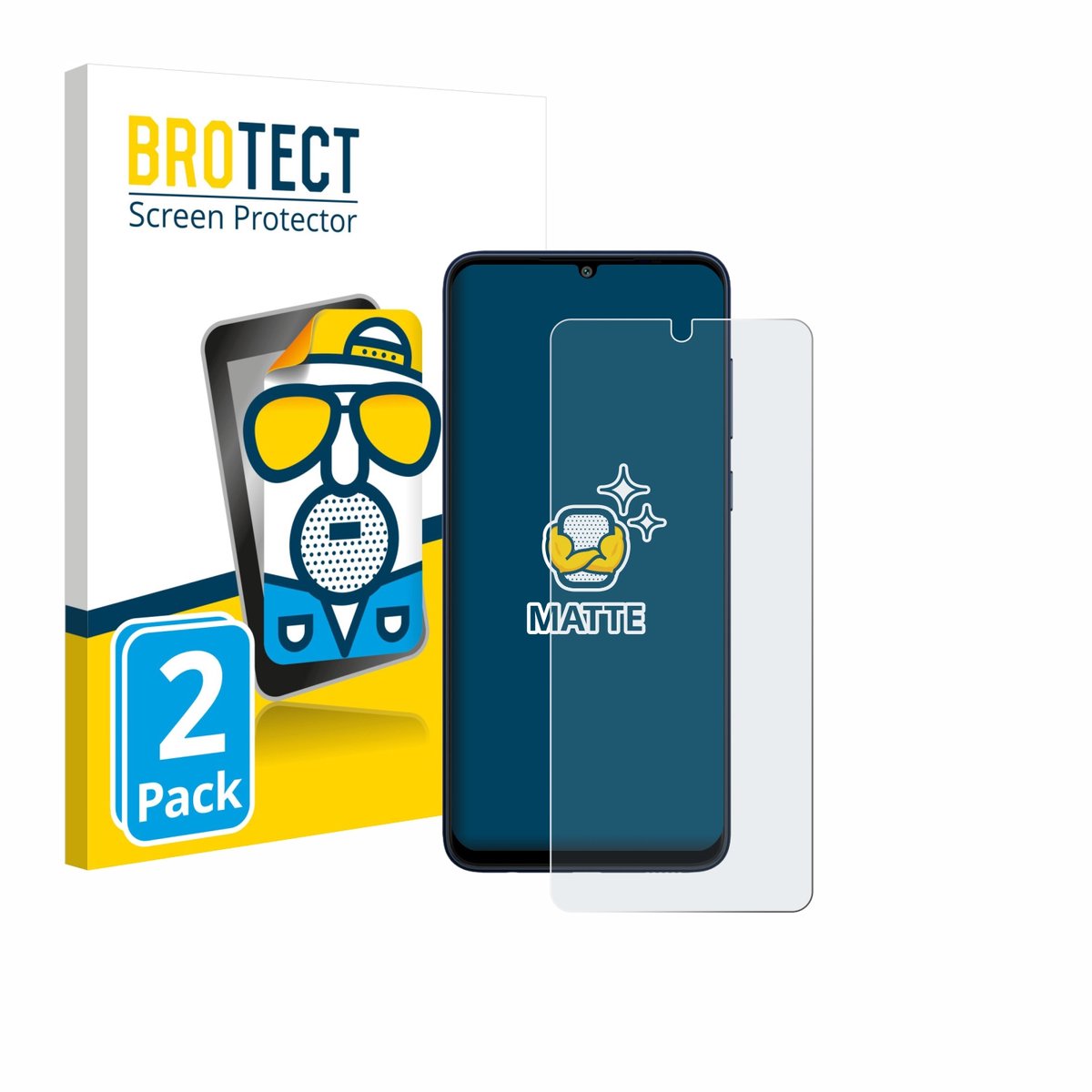 BROTECT - Screenprotector voor Samsung Galaxy F05 - Folie Beschermfolie matte 2 Stuks