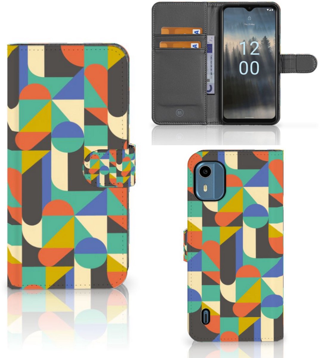 Nokia C12 Telefoon Hoesje Funky Retro