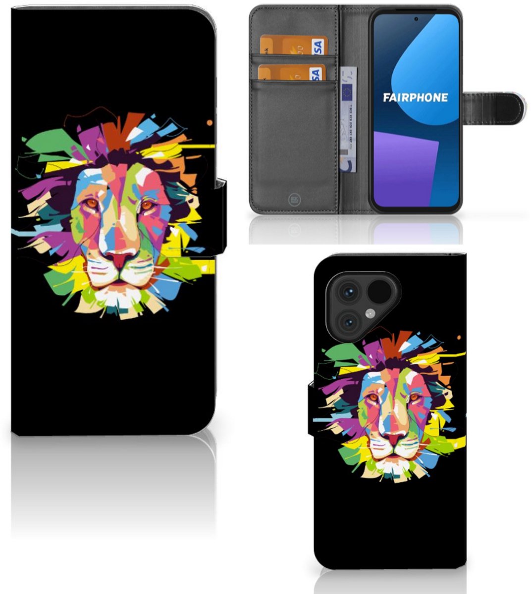 Fairphone 5 Leuk Hoesje Lion Color