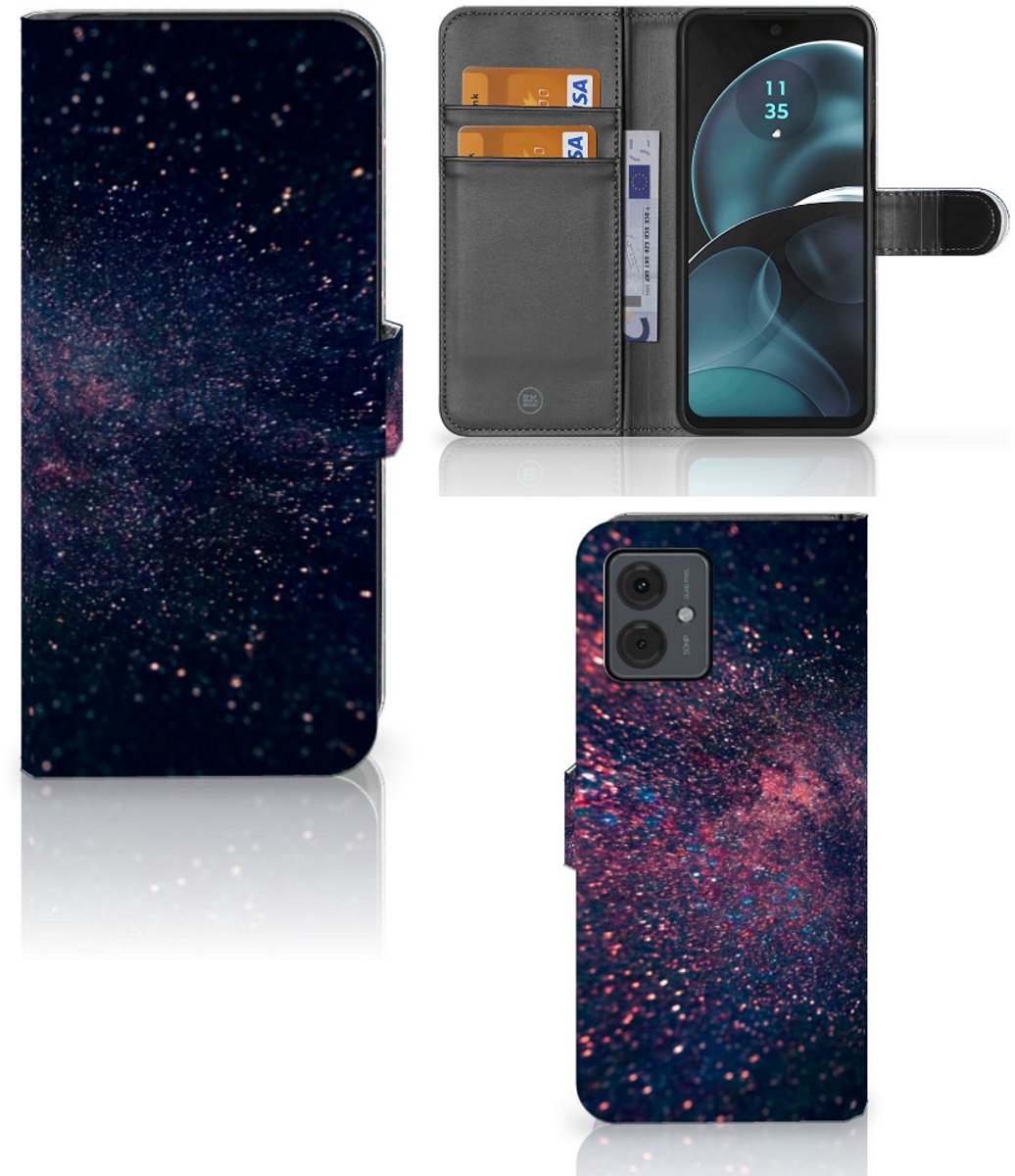Motorola Moto G14 Book Case Stars
