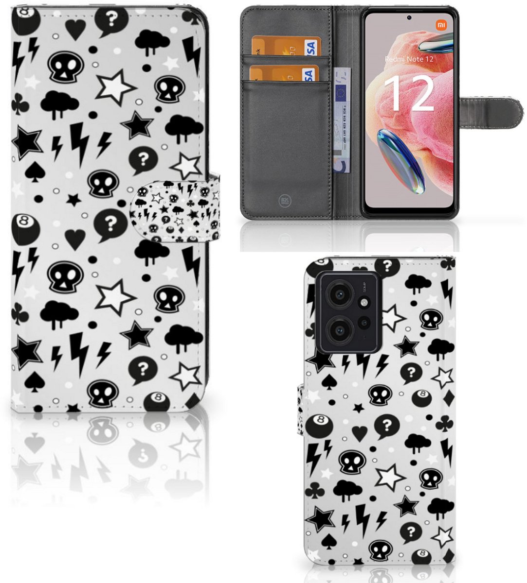 Telefoonhoesje met Naam Xiaomi Redmi Note 12 4G Silver Punk