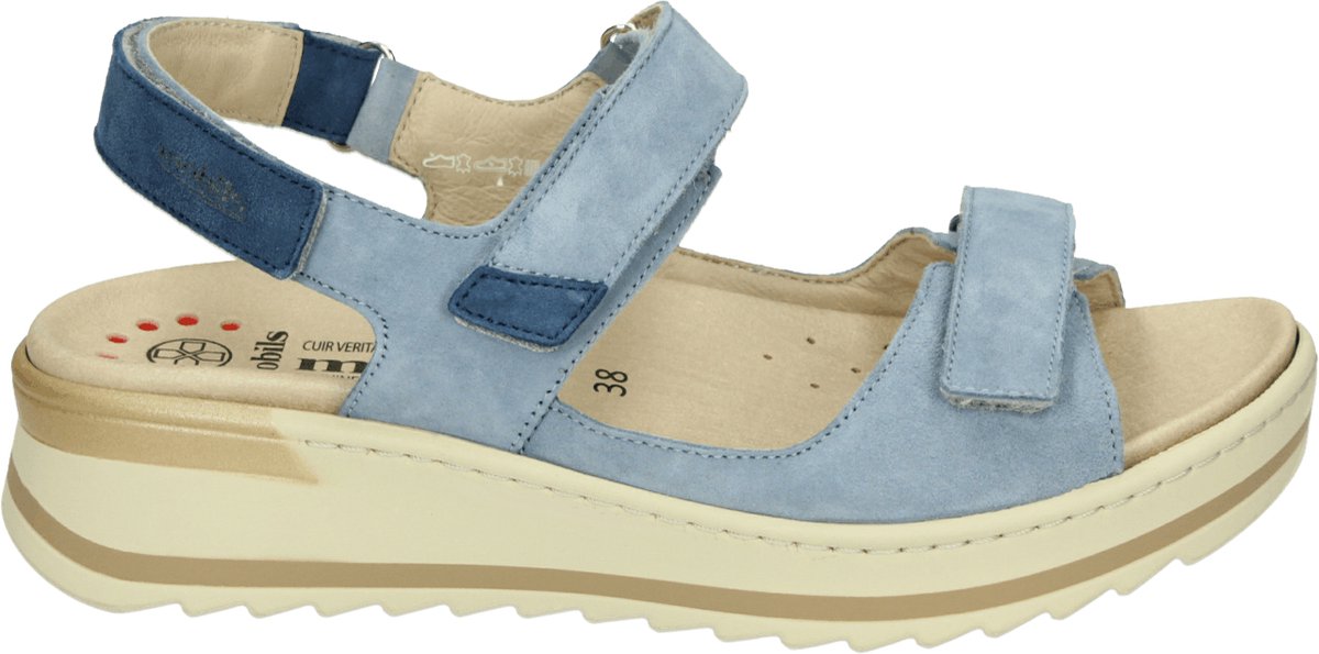 Mephisto Mobils ELORA VELCALF Sandalen met hakDames Sandalen Blauw