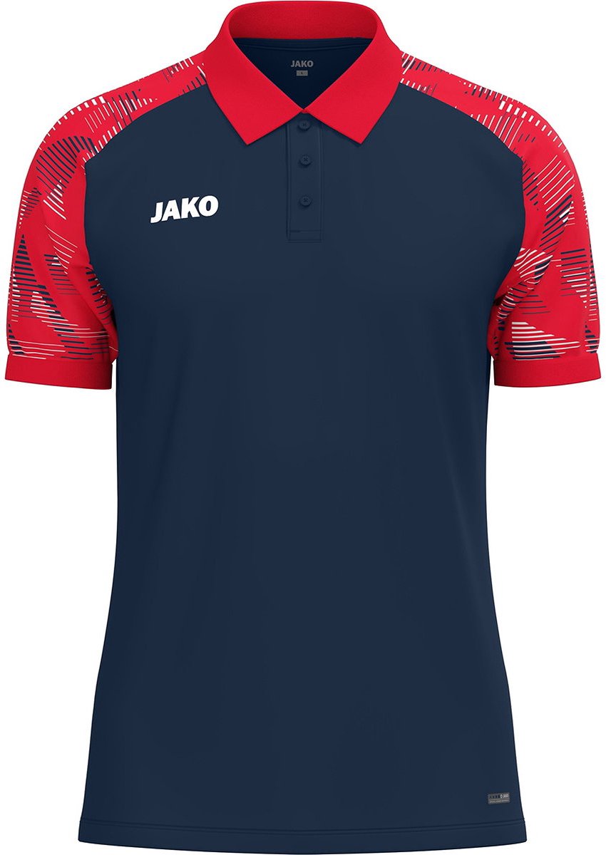 Jako Sonic Polo Kinderen - Marine / Rood | Maat: 164