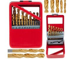 Mar-Pol Tytan Serie - Metalen Boor Set - 1-10mm - 19 Stuks - Walstang