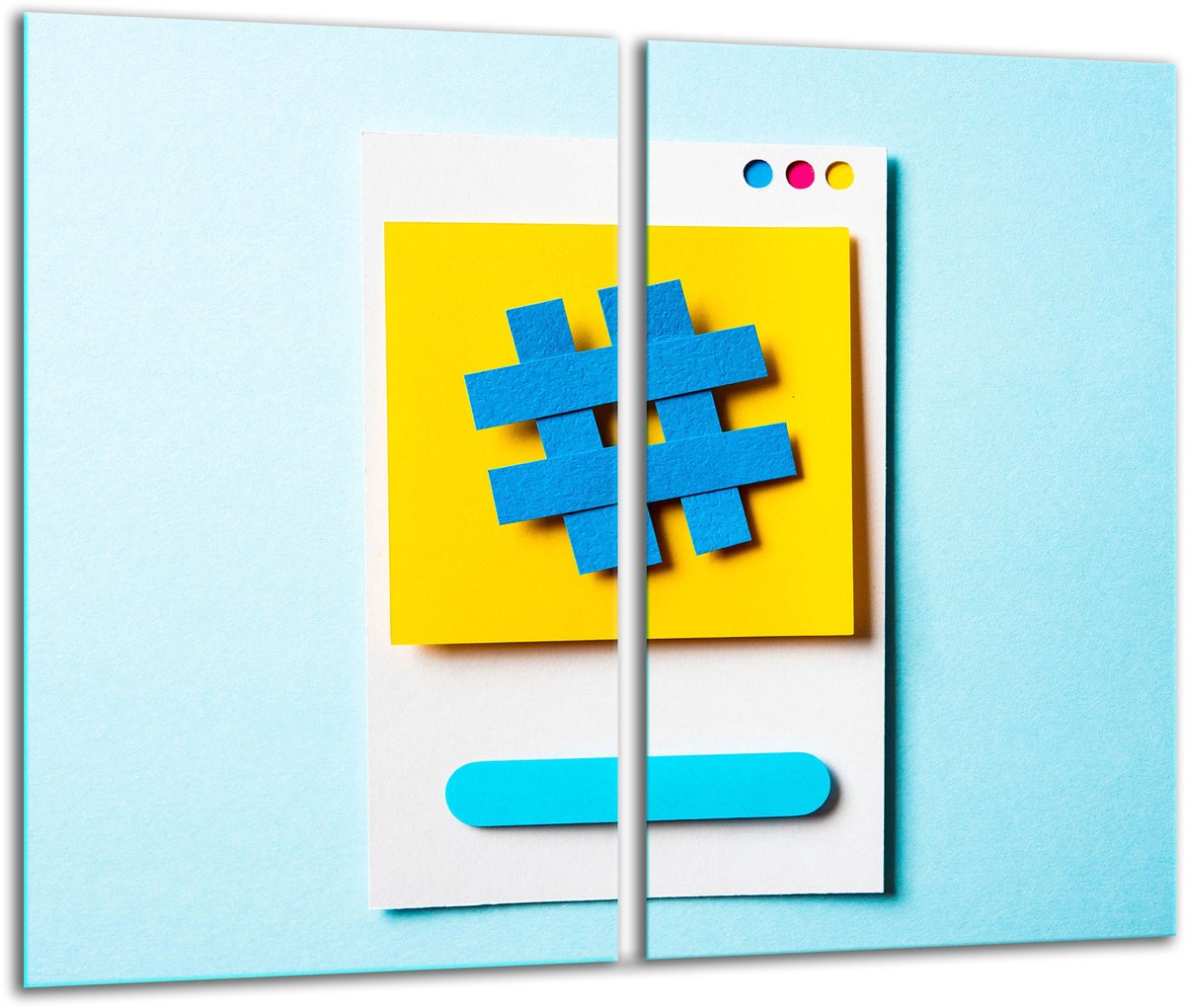 TMK ArtDeko - Snijplank - 30x52cm - Inductie - Kleurrijk