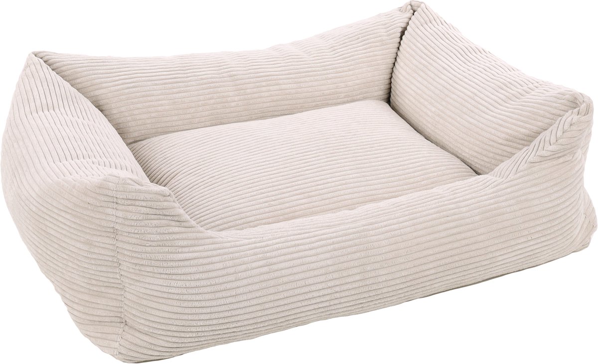 Flamingo Velluto - Mand Honden - Mand Velluto Rechthoekig+rits Beige 100x80x25cm - 1st - 138856 - 1st