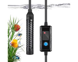 Aquarium Verwarmer - Mini Thermostaat - Water Temperatuur - Compact Ontwerp - 12 cm - Zwart