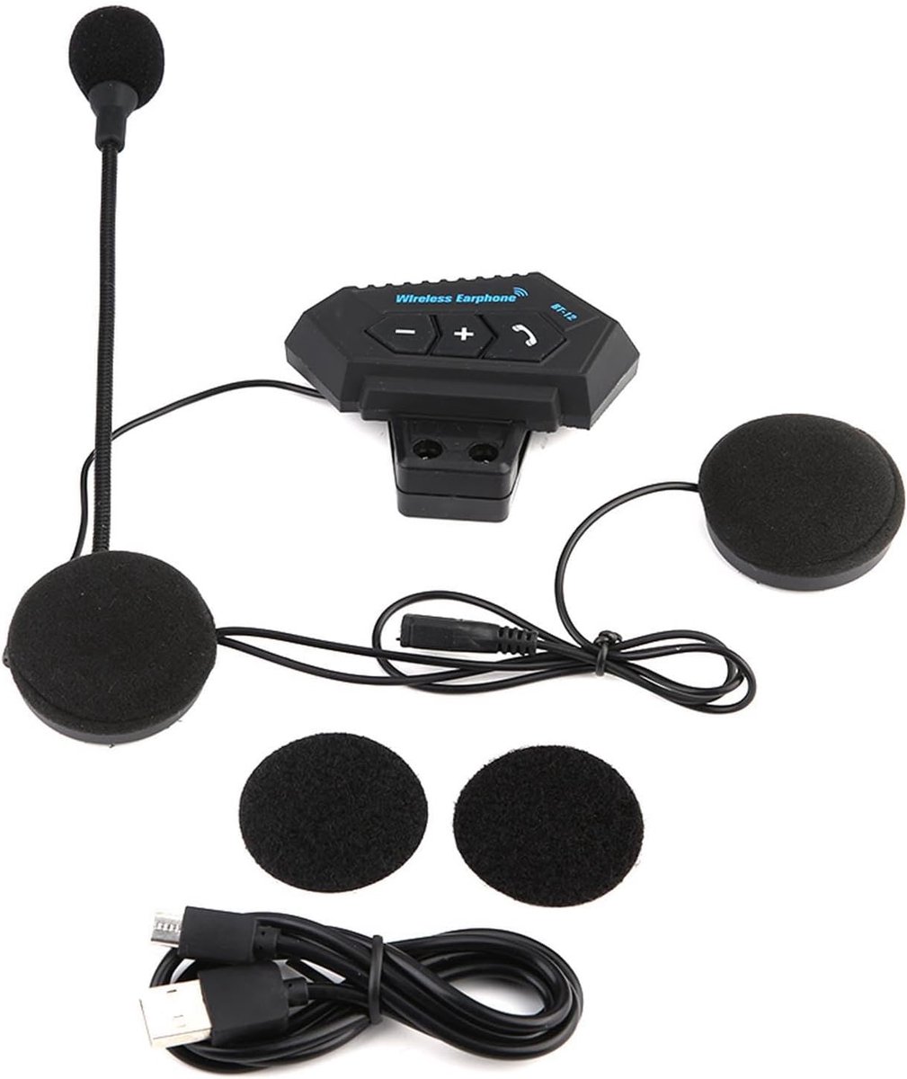 CCYLEZ Helm BT-headset Hifi-hoofdtelefoon Handsfree Bellen Ondersteuning voor Motorliefhebbers Zwart thumbnail 4