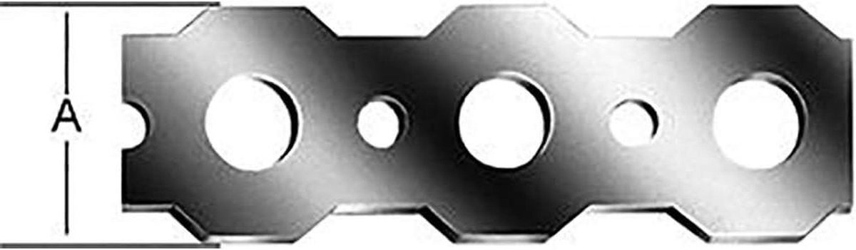 Gatenband Rol - Montageband - Bevestigen en Verbinden - Feuerverzinkt - 10 m x 16 x 09 mm - Zilver