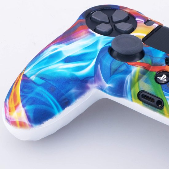 Controller Skin - Beschermhoes Grips - Gaming - Water Transfer Print - 1 Stuk - Regenboog — afbeelding 3