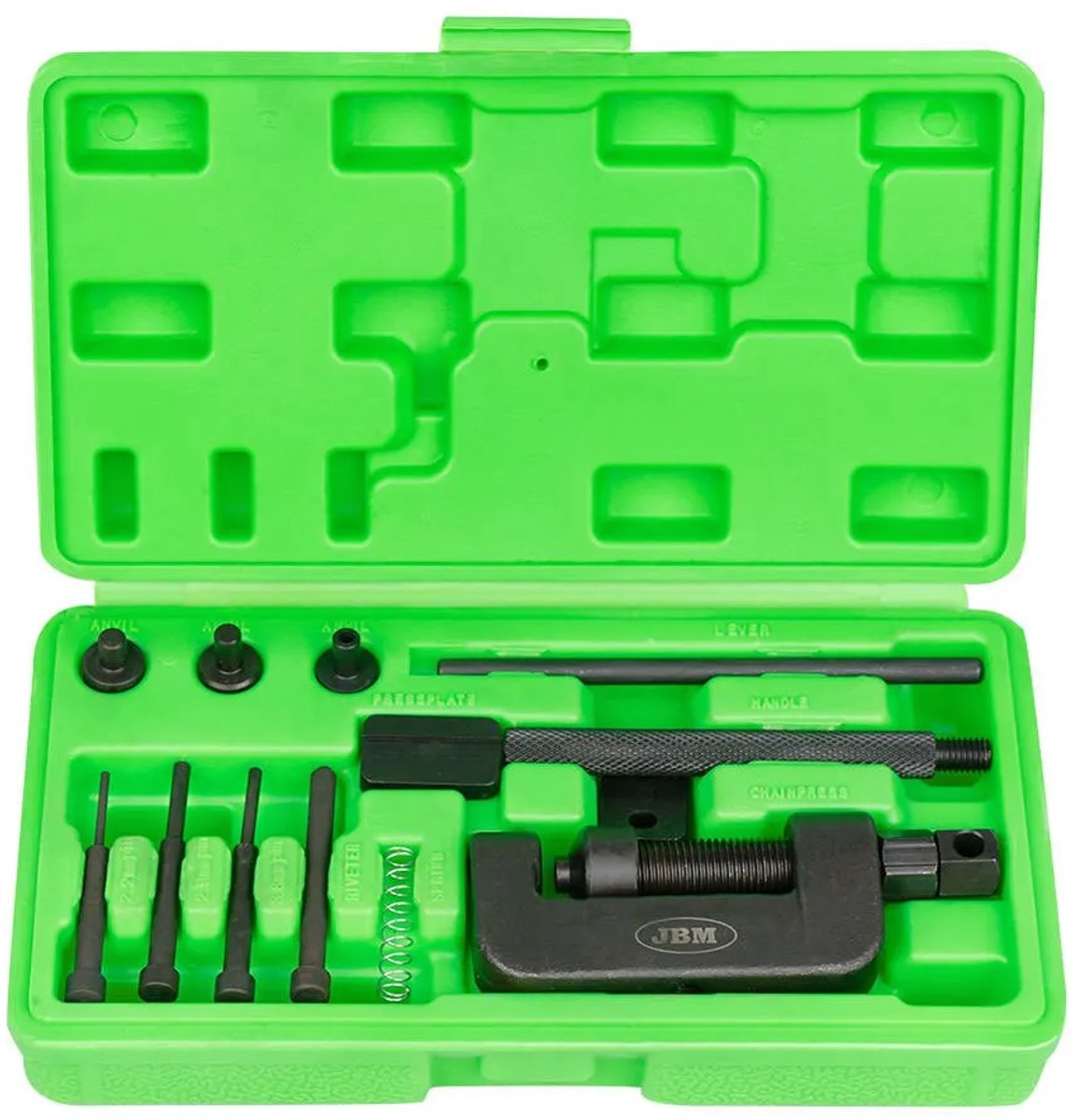 JBM Tools | Instrument om klinknagels voor motorfiets ketens te instaleren/verwijderen