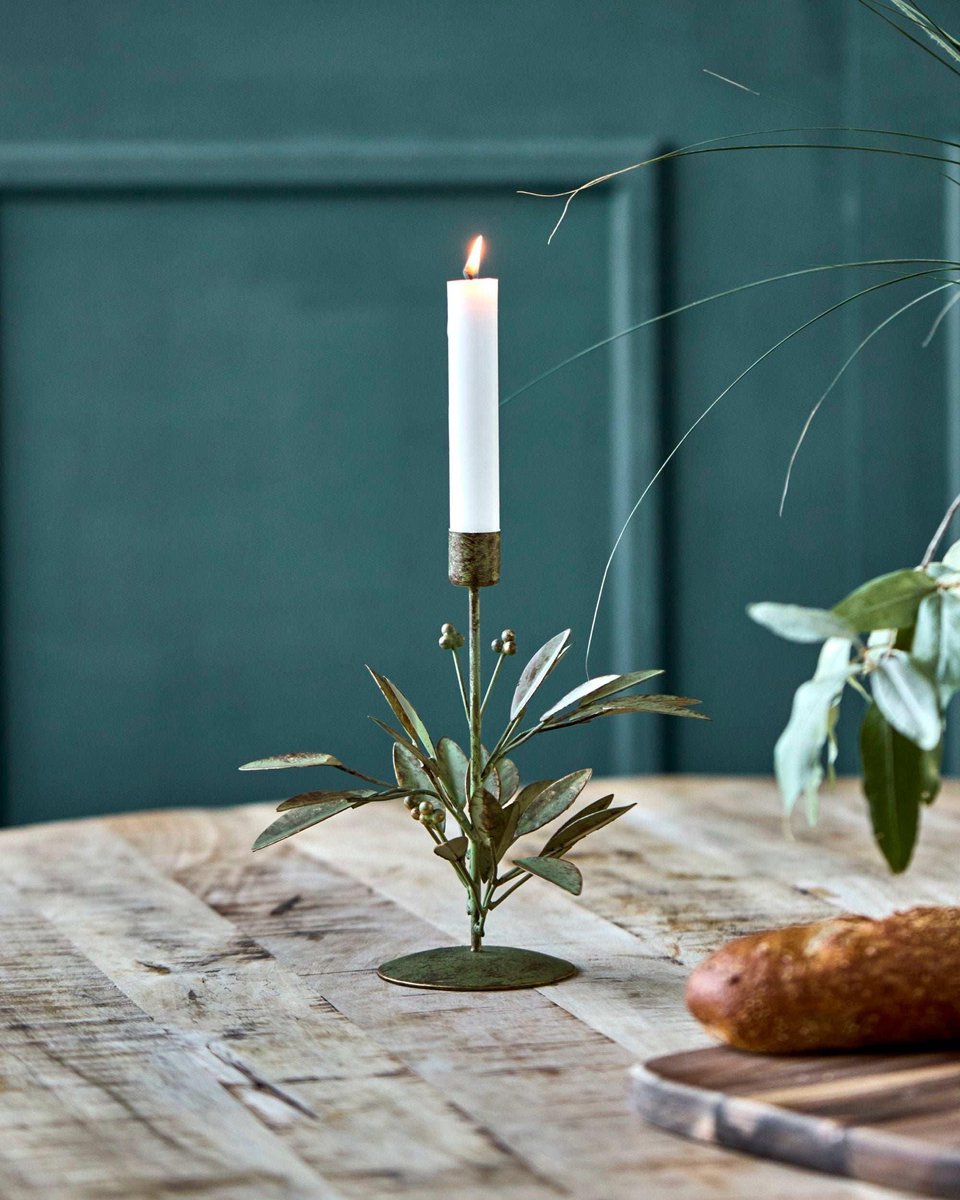 House Doctor Kandelaar Leaves Antiek groen 20cm