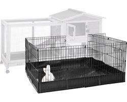 Aivituvin Konijn box huisdier pen kleine dieren kooi met waterdichte voering - verlenging box