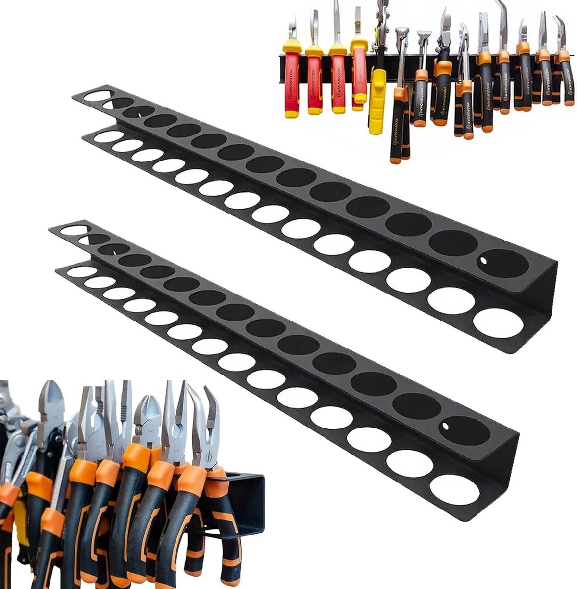 Organizer voor schroevendraaiers - 2 Stuks Handgereedschap Houders voor Werkplaats