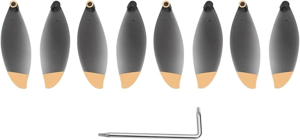 Drone Propellers - Vlieger Onderdelen - Drone Vliegen - Vouwbaar Ontwerp - 8 Stuks - Zwart Goud