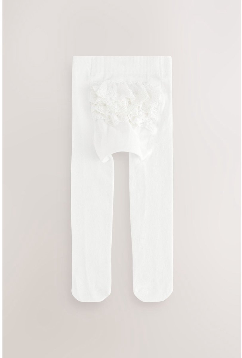 Next - Meisjes - Set van 1 gelegenheidsbaby panty's - Wit