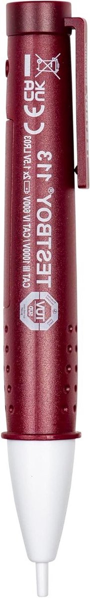 Spanningstester - Spanningszoeker - Elektra Controleren - Contactloos Meten - 12-1000V AC - Rood