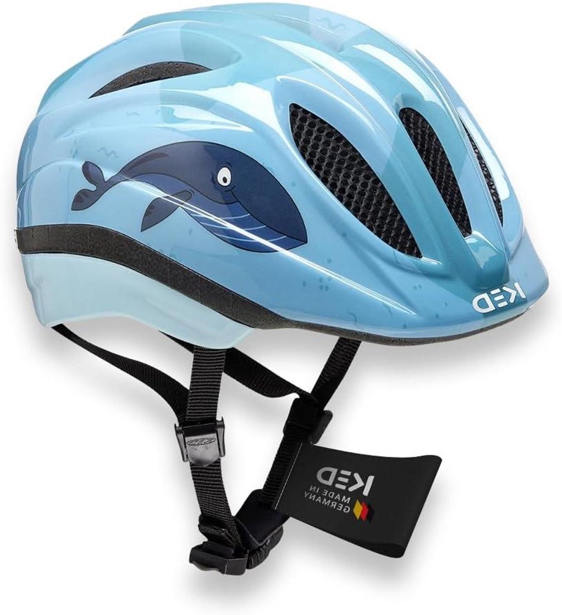 Kinderfietshelm - Kinderhelm Fiets - Veilig Fietsen - Made in Germany - 46-51 cm - Blauw