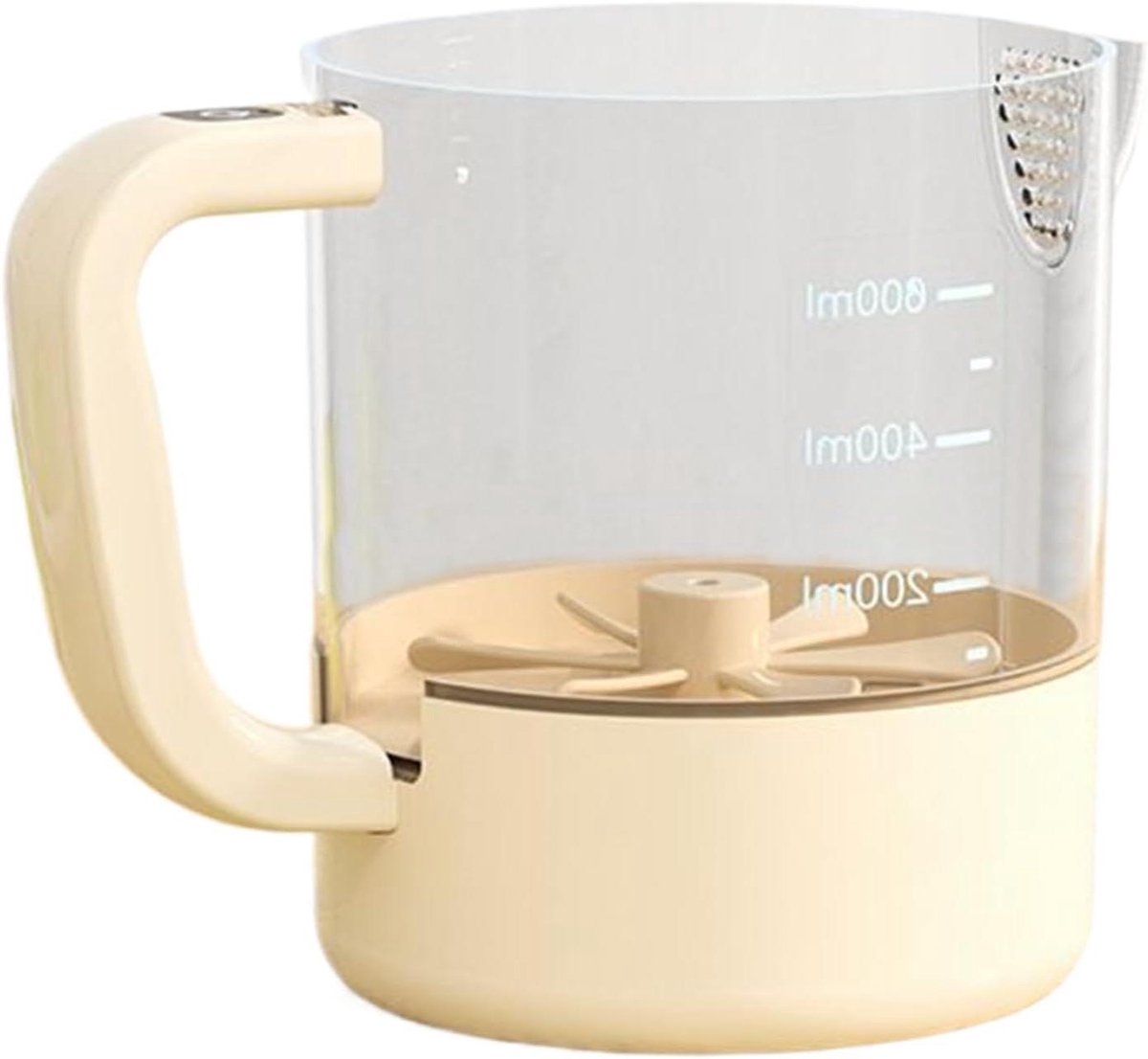 Draadloze Mixer - Elektrische Klopper - Keukenwerk Vereenvoudigen - 2-in-1 Garde en Zeef - 16 cm - Wit