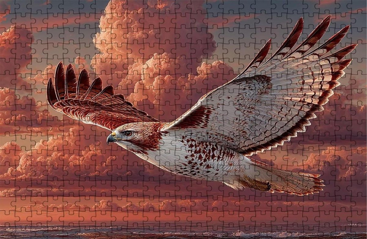 Houten Puzzel - Legpuzzel Volwassenen - Ontspanning Thuis - Siberisch Hout - 120x80 cm - Wolk