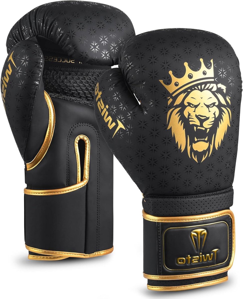 Bokshandschoenen - Trainingshandschoenen Vechtsport handschoenen - Sporttraining - Pro Grade Padding - 16 oz - Goud