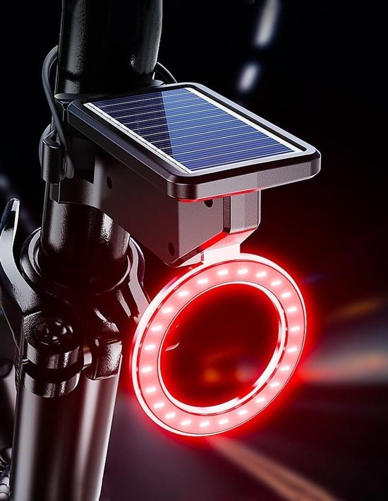 Oplaadbaar LED Fiets Achterlicht - Waterdicht, Veilig en Duurzaam Hartvormig Ontwerp — afbeelding 2