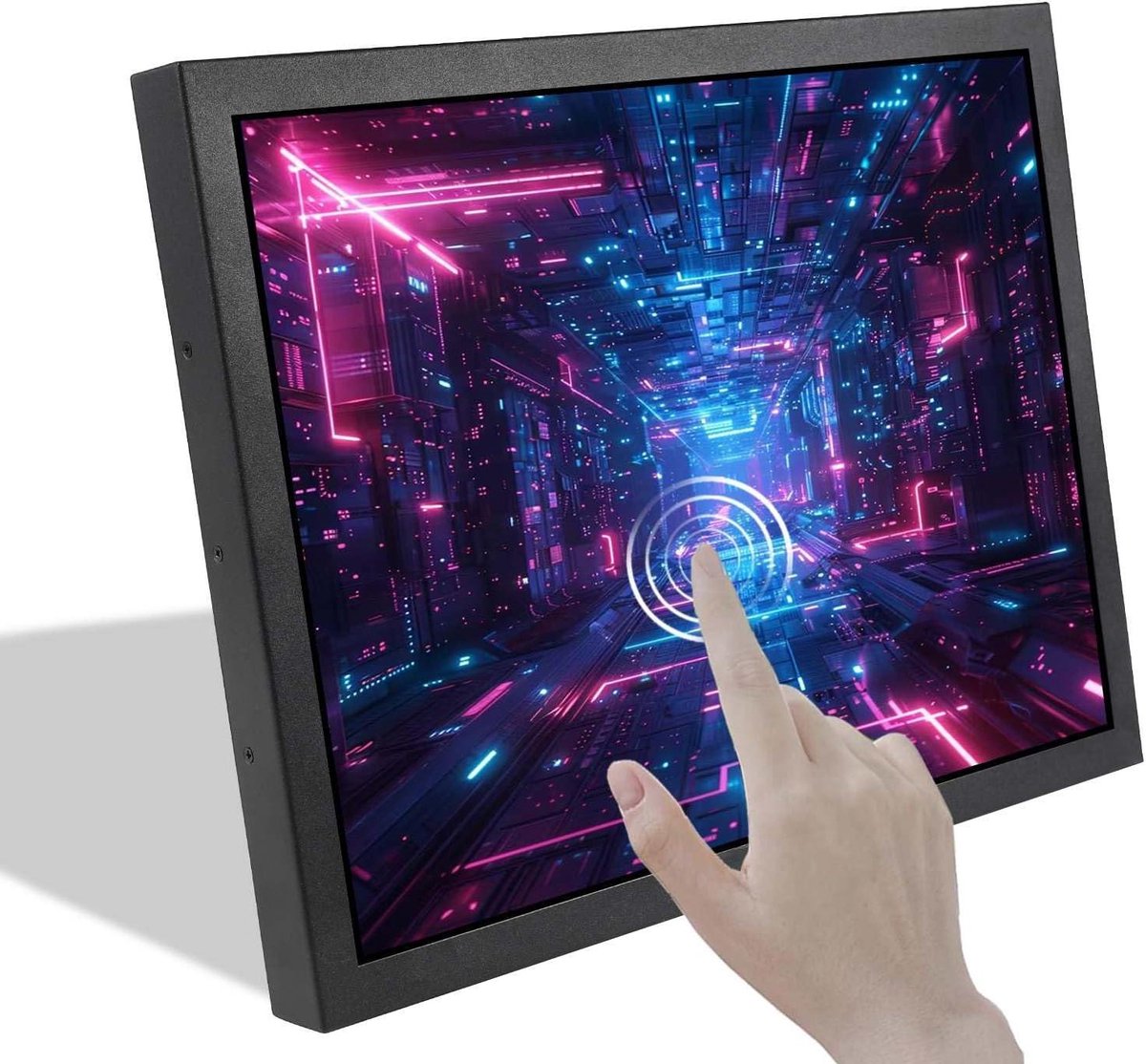 Industriële Monitor - Touchscreen Display - Machine Bediening - Hoge Helderheid 1000 Nits - 15 Inch - Zwart
