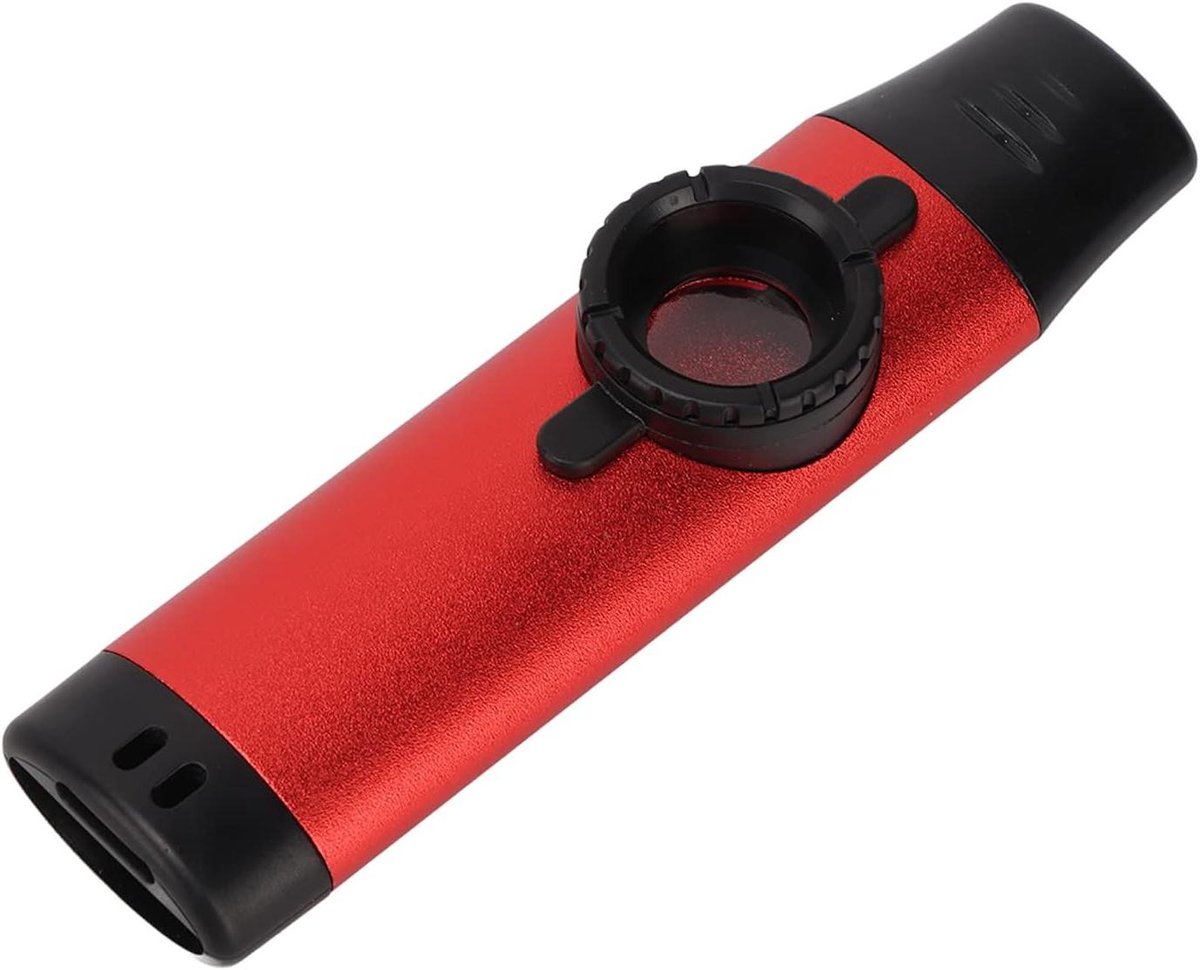 Metalen Kazoo - Mondharmonica - Muziek Maken - Verstelbare Tonen - 5 Membranen - Rood
