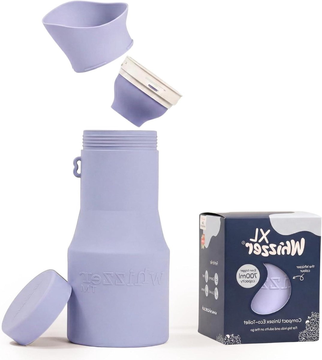 Draagbaar Toilet - Urinoir Fles - Reizen Outdoor - Lekvrij Ontwerp - 700 ml - Lavendel