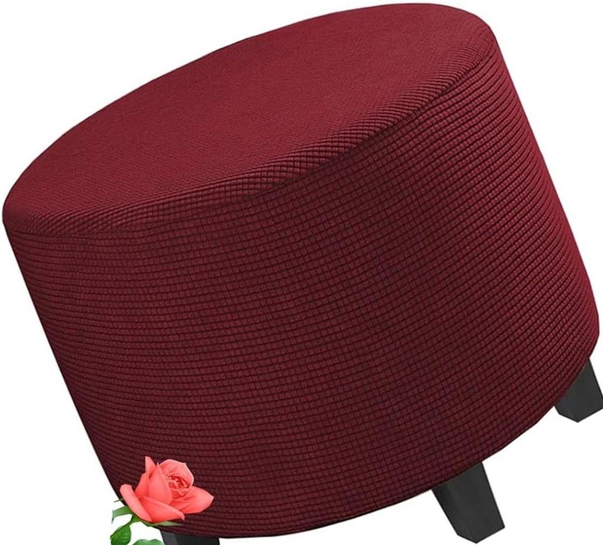 Ottoman Hoezen - Voetenbank Beschermers - Meubels Vernieuwen - Hoge Rekbaarheid - 55 cm - Kleur 001