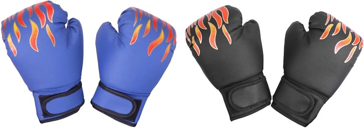 Kinder Bokshandschoenen - Trainingshandschoenen - Sport Training - Ademend Gaasdoek - 15x23 cm - Roze en Zwart