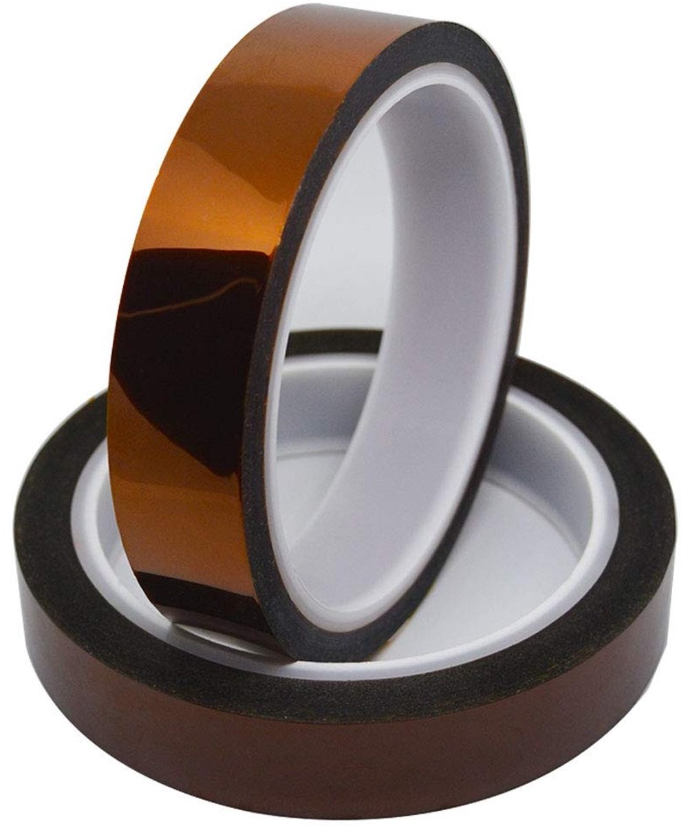 Hoogwaardige polyimide film tape voor 3D-printers, isolatie, en hittebestendige toepassingen (33M x 20MM) × 2