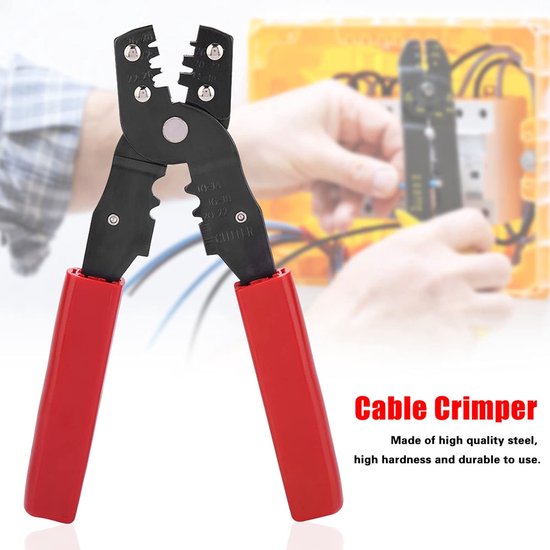 NTHProducts - Cable Crimper - Crimping Pliers - Ergonomische grip - Lichtgewicht - Geschikt voor verschillende kabels - Gebruiksvriendelijk - Ideaal vo.. van Nthproducts — afbeelding 4