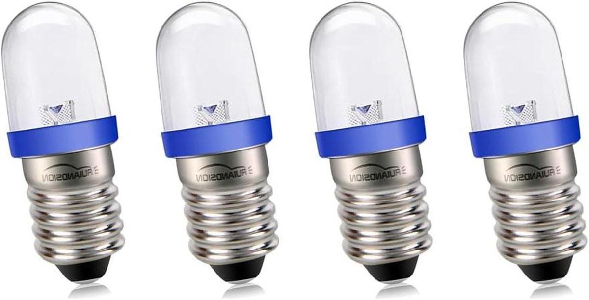 LED Lampen - Indicator Licht - Apparatuur Verlichting - Niet-Polariteit - 4 Stuks - Blauw