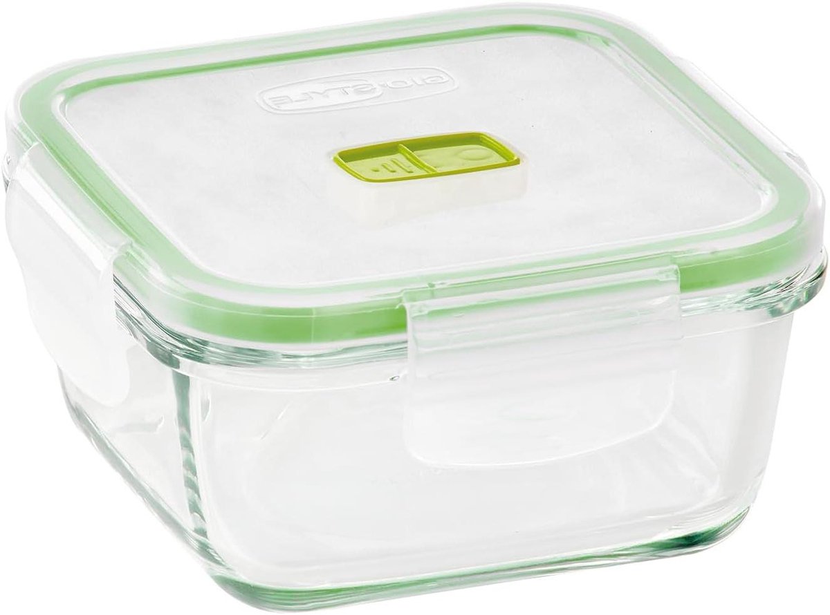 Glazen Bewaarcontainer - Opslag Pot - Voedsel Bewaren - BPA Vrij - 0.38 Liter - Transparant