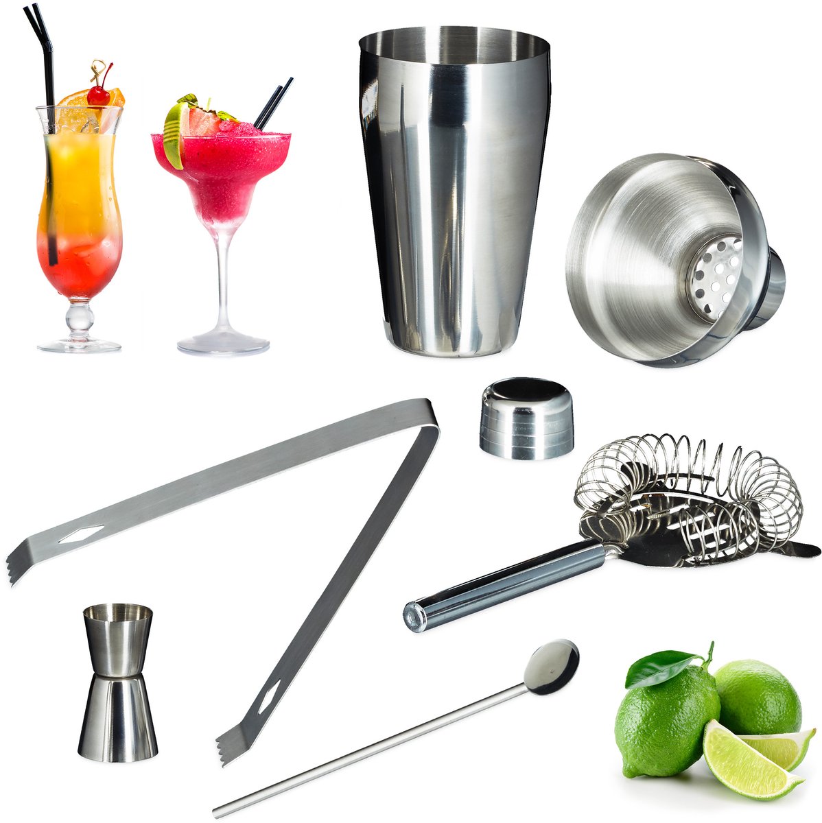 Barset - 12-delig - zilver - zwart - met accessoires