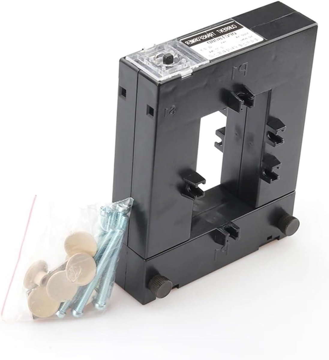 Stroomomvormer - Energiemeter Klem - Stroom Meten - Gedeelde Kern - 3000A - Zwart