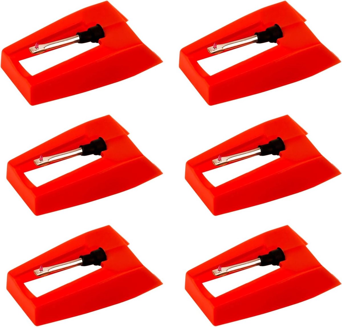 6 Stuks Vervangnaalden voor Platenspeler, Duurzame Naalden voor Vinyl en Phonograaf Gebruik