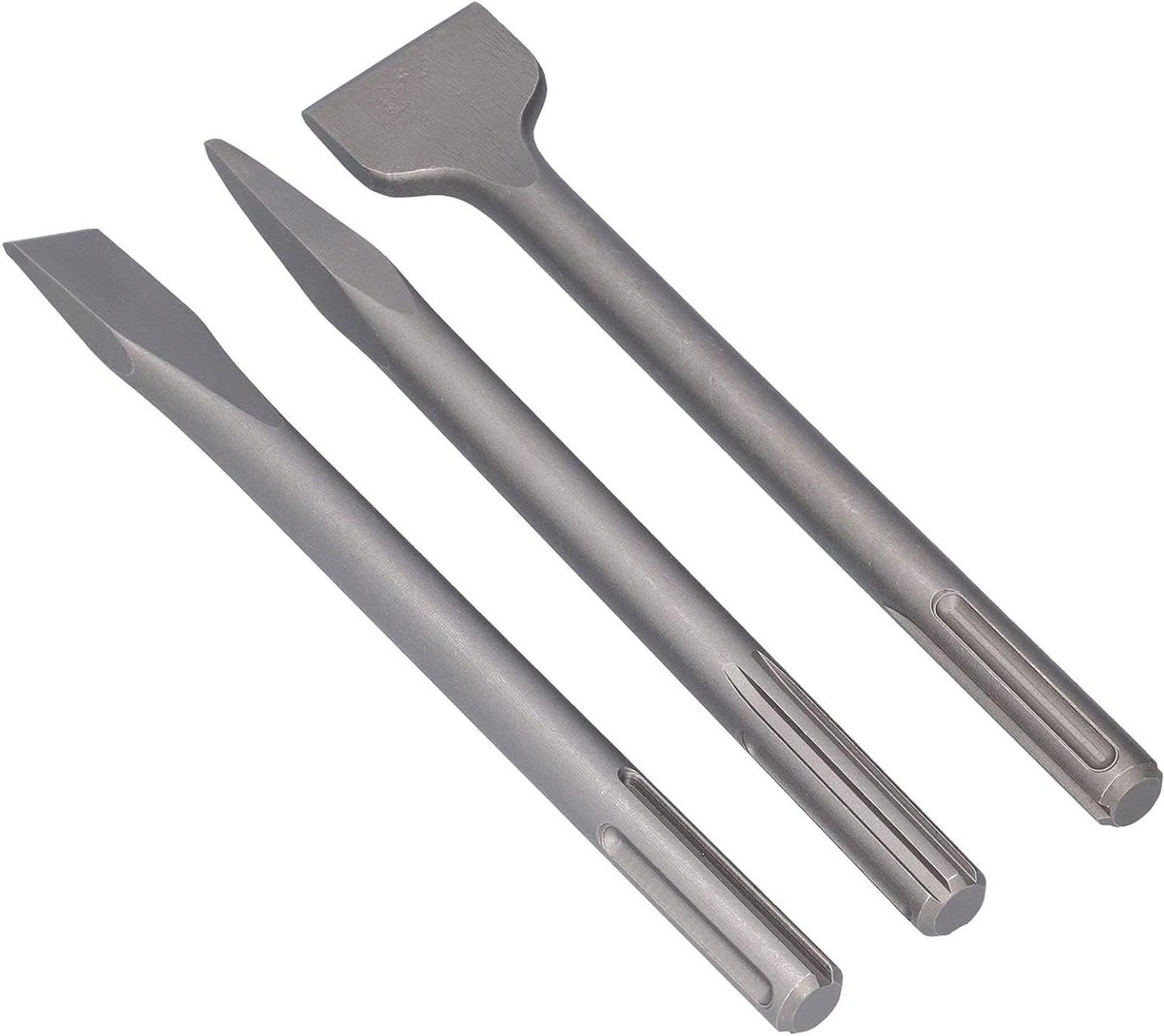Beitelset Koolstofstaal - Boorhamer Bits - Beton Verwijderen - Ergonomische Handgrepen - SDS MAX - Metaal