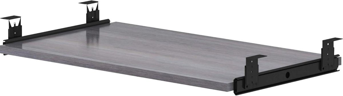 Bureau Verlengstuk - Werkblad Vergroter - Meer Werkruimte - Stevige Melamine - 66 cm Breed - Antraciet